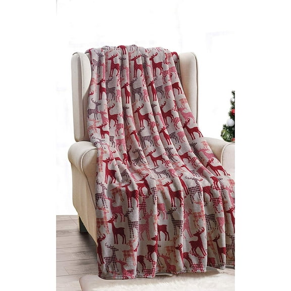 Elegant Comfort 50 x 60 Blanket Gift Christmas Throw