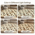 thumbnail image 7 of ODIKA Print Boho Grid Feline Whimsical Kitten Tracks Polka Dot Round Flowing Dynamic Non-Slip Chair-Friendly for Home Office, Hallway, Laundry Room, 7 of 7