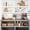 B. White, variant on Bathroom Floating Shelves for Wall - 15.7" Wall Mounted Shelf Over Toilet Farmhouse Home Decor Display Bookshelf Small 15.7 x 6.7 inch Set of 2, Rustic Brown (008-40BN)