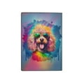 thumbnail image 2 of Hippie Poodle Portrait oil painting Watercolor Tie-dye Vintage Travel Passport Wallet Poodles Dog Lover Gifts Idea PU Leather Passport Holder Cover - 00015, 2 of 5