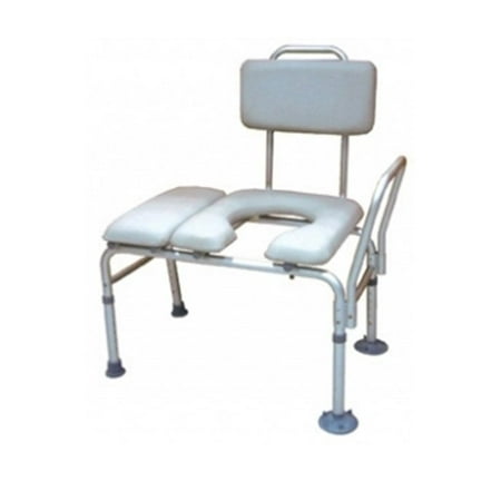 Bench Ptnt Transfer Padded Seat W Cmode Opn Gry Units Per