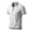 01# White, variant on IhhxPro Men's Button down Shirt Relaxed Fit Zip-Up Collared Summer Business Casual Cotton Short Sleeve Office Travel Golf S-3XL