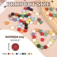 thumbnail image 2 of Uxcell 200g Round Mosaic Tiles 0.47" Iridescent Mosaic Glass Pieces for DIY Home Decoration Multicolored, 2 of 5