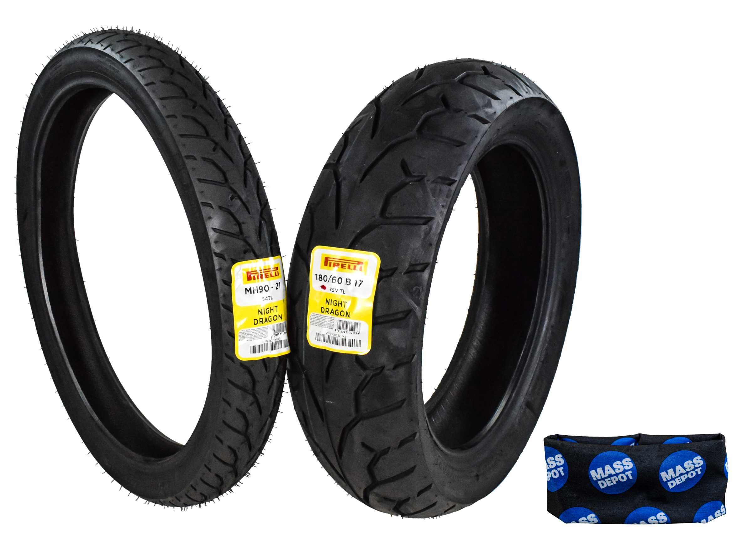 Pirelli Night Dragon MH9021 180/60B17 Front & Rear Cruiser Motorcycle