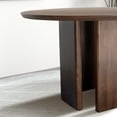 thumbnail image 5 of Ayane 47.2" Solid Wood Round Dining Table in Walnut, 5 of 5