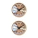 thumbnail image 2 of Reloj de pared Inteprter 4,25 pulgadas silencioso dorado, 2 of 6