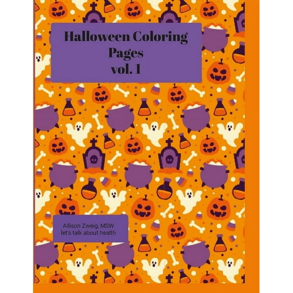 Awesome Halloween coloring book (for kids!), (Paperback)