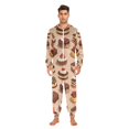 thumbnail image 3 of FORMRS Onesies Pajama for Adults Unisex Hoodie Winter Jumpsuit One Piece Sleepwear, Sizes S-2XL, Creamy Cake, 3 of 7