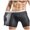Grey, variant on Men's Tight Yoga Mesh Training Bodybuilding Gym Workout Shorts Jammer Swimsuit (White,L)