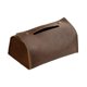 thumbnail image 3 of Caja de Pañuelos Rectangular de Cuero Sintético, Dispensador de Servilletas, Estuche para Servilletas de Papel para Mesa de Café de Oficina. Caqui oscuro, 3 of 8