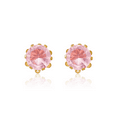 thumbnail image 5 of 14K Solid Yellow Gold 5mm Cubic Zirconia CZ Stud Earrings October Birthstone Jewelry, 5 of 10