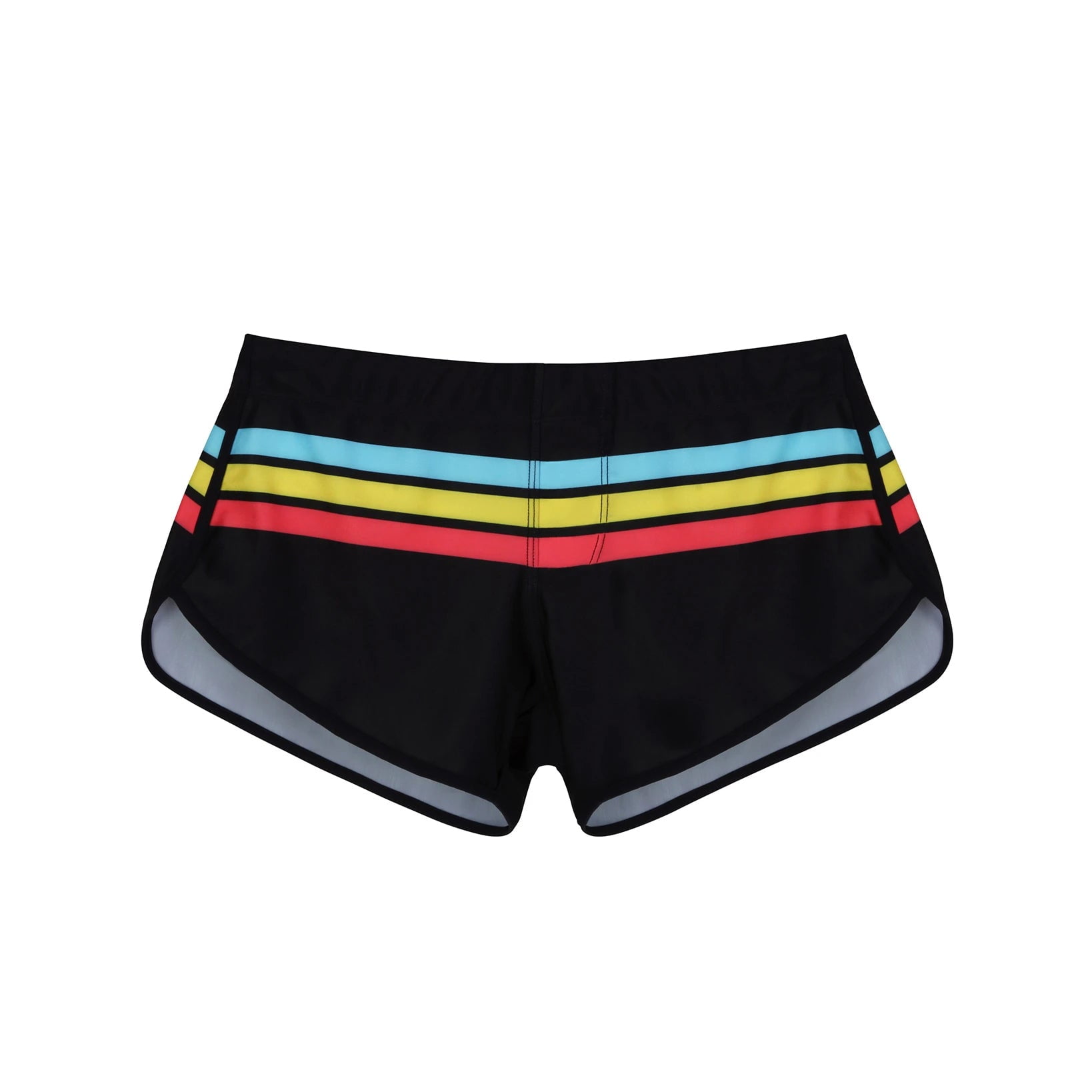Men's Swim Trunks Square Cut Striped Quick Dry Swimsuit