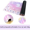 thumbnail image 4 of Cherry Blossom Gaming Mouse Pad for Desk XL Extended, Aesthetics Star Moon Cloud Floral Pastel Purple Pink Desk Pad Large Keyboard Desk Mat, Kawaii Cute Desk Accessories Decor Stuff, 31.5 X 11.8 Inch, 4 of 6