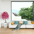 thumbnail image 3 of 6ft Tall Artificial Blooming Bougainvillea Tree with Large White Square Basin- Realistic Decorative Plant for Indoor Home and Office， Outdoor Garden, 3 of 5