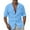 Sky Blue, variant on Mens Shirts Men's Guayabera Linen Shirt Jacket Long Sleeve Button Up Collared Western Cowboy Overshirt Lightweight with Pockets