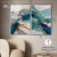 thumbnail image 5 of Gilded Coastal Whispers Duo Acrylic Print Living Room Decor by Art Remedy, Ready to Hang, 24 x 36, 5 of 6