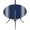 Navy, Blue, variant on Round Outdoor Tablecloth with Umbrella Hole and Zipper, Pink Striped Fitted Table Cover with Elastic Edge for 45-54 Inch, Farmhouse Pink White Stripes Aesthetics Waterproof Patio Tablecoths