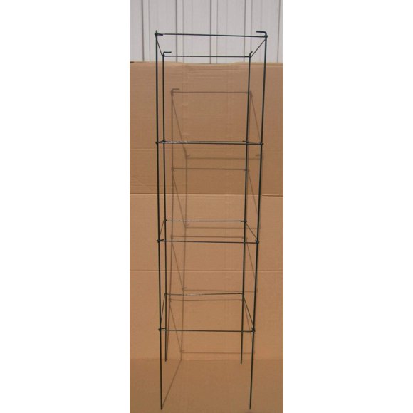 MTB Green Square Folding Tomato Cage Plant Support Stake Tower 12 inch by 46 inch Pack of 2 Sets(Also Sold as Pack of 5 & 10 Galvanized is Available)