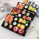 thumbnail image 1 of Caja de regalo con calcetines de sushi | Calcetines unisex de algodón peinado de media caña - patrones divertidos inspirados en comida como salmón, atún, maki | Talla US 6-9.5 | Regalo único para, 1 of 9