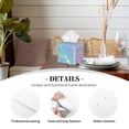 thumbnail image 3 of Tissue Fantasy Gradient Box Cover Holder, Square by Xecao - Leather Decorative Organizer for Tabletop, Bathroom, Car, Office, 3 of 8