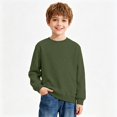 thumbnail image 2 of YOUYEDIAN Kids Long Sleeve Shirts Casual Soft Solid Color Pullover Top, 2 of 5