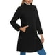 thumbnail image 4 of Abrigo de cuello alto INSPIRE CHIC para mujer, abrigo de invierno de manga larga L Negro, 4 of 6