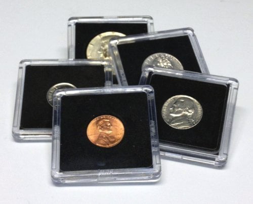 BCW 2X2 COIN SNAP DOLLAR BLACK for Premium Long-term Storage Snaps 5 