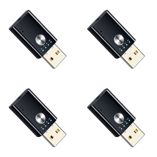 Likrtyny 4шт беспроводной USB-Адаптер Dongle беспроводной передатчик приемник поддержка выхода AUX RCA