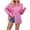 Pink, variant on Lovskoo 2024 Long Sleeve Shirts for Women Button Down Shirt Casual Solid Color Single Breasted Fall Spring Loose Shirt Tops Black