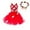 q#148Red224, variant on MEZZALL Dresses Girls Tutu Dress Sleeveless Party Outfit For Kids Tropical Luau Theme Celebration Birthday Christmas O-Neck Sundress