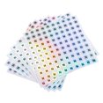 thumbnail image 1 of Unique Bargains Laser Capital Letter Stickers, Alphabet N Round Self-Adhesive Reflective Letter Stickers 10 Sheets(1000 Stickers), 1 of 7