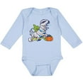 thumbnail image 3 of Inktastic Halloween Dinosaur Mummy Boys or Girls Long Sleeve Baby Bodysuit, 3 of 5