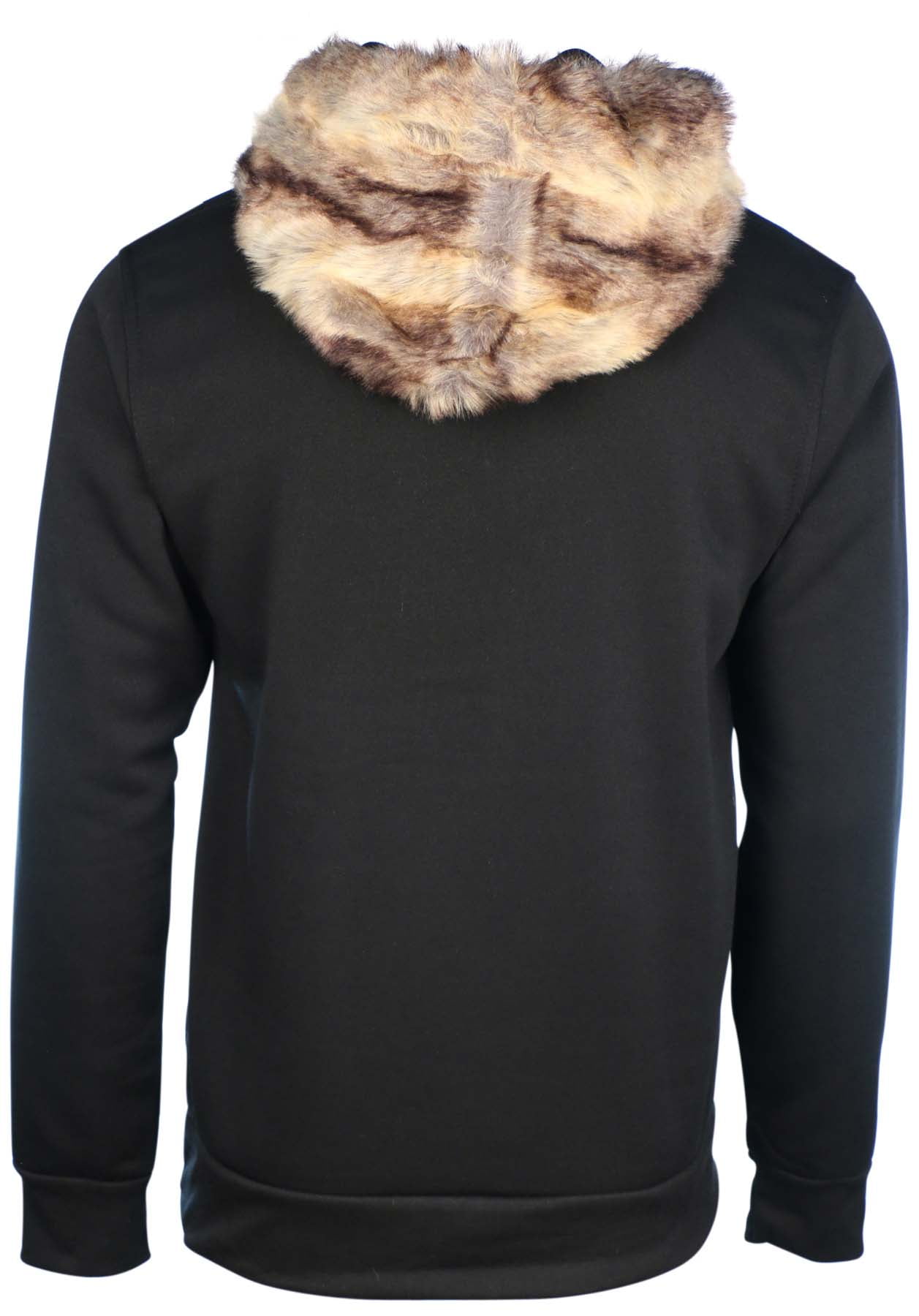 faux fur hoodie sweatshirt mens