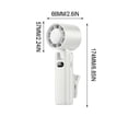 thumbnail image 4 of ICQOVD Desk Fan Usb Transparent Mecha Fan Led Light Quiet Desktop Cooling for office, 4 of 9