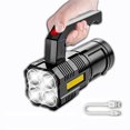 thumbnail image 1 of 2025 5 Cores Xpe+cob Abs Handheld Housing Flashlight Built-in Battery With Sidelight Powerful Led Searchlight, 1 of 5