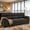 Dark Gray, variant on Shaiailed Dark Green Couch,Small Apartment Sofa with Textured Fabric,Sofa 3 Seater with Large Backrest and Wide Armrest,Upholstered Couch for Living Room