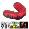 thumbnail image 3 of Garde, Protection Buccale Portable Compacte en Silicone Sûre et Inoffensive, Garde Buccale Absorbant les Chocs pour Football Basketball pour Lacrosse Hockey Rouge+noir, Noir+blanc, 3 of 7