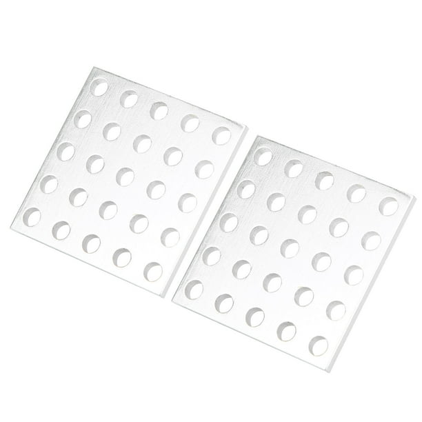 Placa de rejilla, panel de rejilla de aluminio de 2 piezas Panel de malla metálica Panel de rejilla metálica Uso conveniente