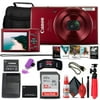 Canon PowerShot ELPH 190 IS Digital Camera (Red) (1087C001) + 32GB Card + NB11L Battery + Case + Charger + Card Reader + Corel Photo Software + Flex Tripod + Memory Wallet + Cleaning Kit + USB Cable
