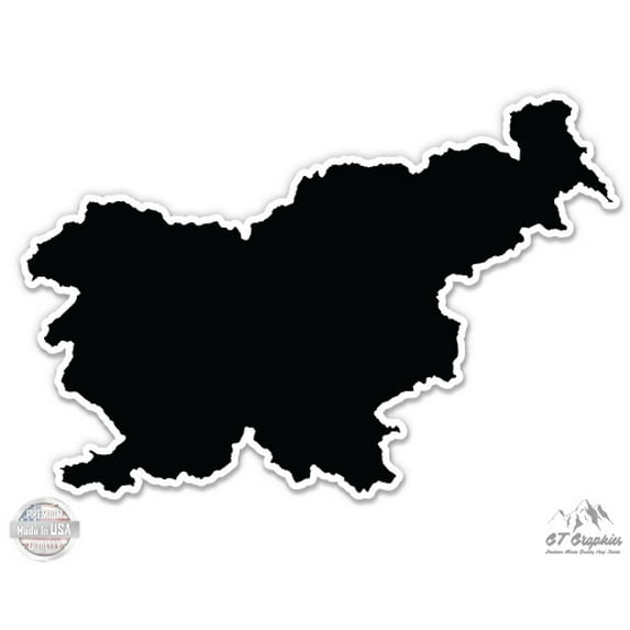Slovenia - 3" Vinyl Sticker - For Car Laptop I-Pad Phone Helmet Hard Hat - Waterproof Decal