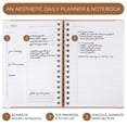 thumbnail image 2 of Agenda diaria y cuaderno ZICOTO Aesthetic con horario por horas, 2 of 8