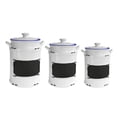 thumbnail image 3 of Vintage Black 3-Piece Canister Set, 64 oz/8.75"H, 42 oz/6.7"H, 3 of 3