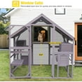 thumbnail image 6 of Aivituvin Large Catio Outdoor Cat Enclosure for Kittens, Walk-in Cat Cage with Bridges, Platforms, Rest Rooms, Roof Cover, 6 of 11