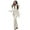 White, variant on Lenago Women's Solid Color Zipper Casual Thick Hot Snowboard Skisuit Outdoor Sports Zipper Ski Suit Jumpsuit Trousers Ski Pants