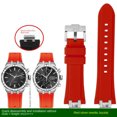 thumbnail image 3 of Correa de reloj de goma para la serie Aikon, correa de reloj deportiva de silicona resistente al agua con eslabón final de acero de liberación rápida AI6008 AI6007 AI1018 AI6038, 3 of 5