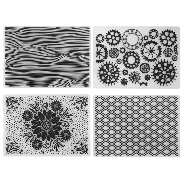 Embossing Folders, 5.8x4.1in DIY Embossing Folder For Invitations For Cards For Envelopes