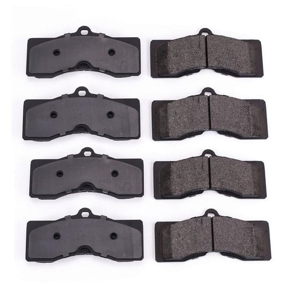 Set of Front & Rear Semi Metallic Brake Pads for Chevrolet Corvette 1965-1982