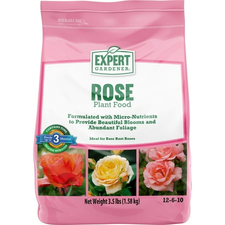Expert Gardener Rose Plant Food 12-6-10, 3.5 lbs (Best Time To Plant Roses In Arizona)