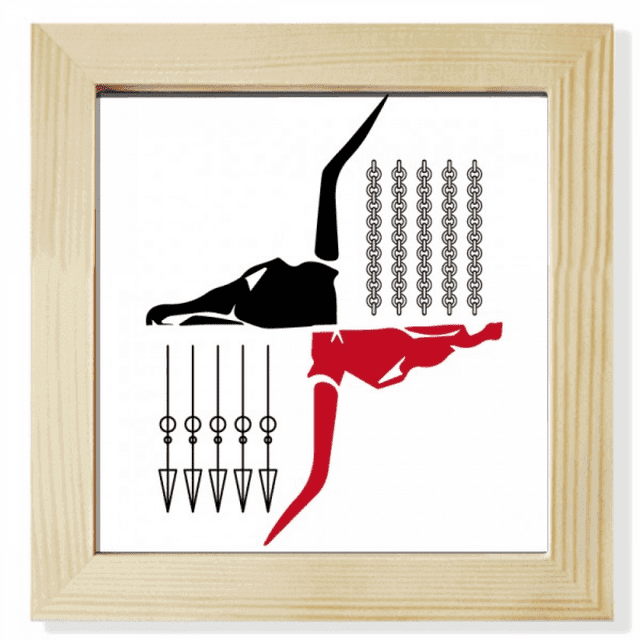 Separación de la cadena de flechas Pantalla de escritorio de pared de fotograma cuadrado