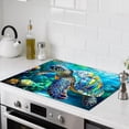 thumbnail image 5 of Stove Top Cover Polyester & Diatom Mud Blend 28.35×20.47inches (Colorful Sea Turtle Ocean Design) Stove Top Cover for Kitchen, Perfect for Ocean Enthusiasts, Cooking Spaces, Home Decor, 5 of 7